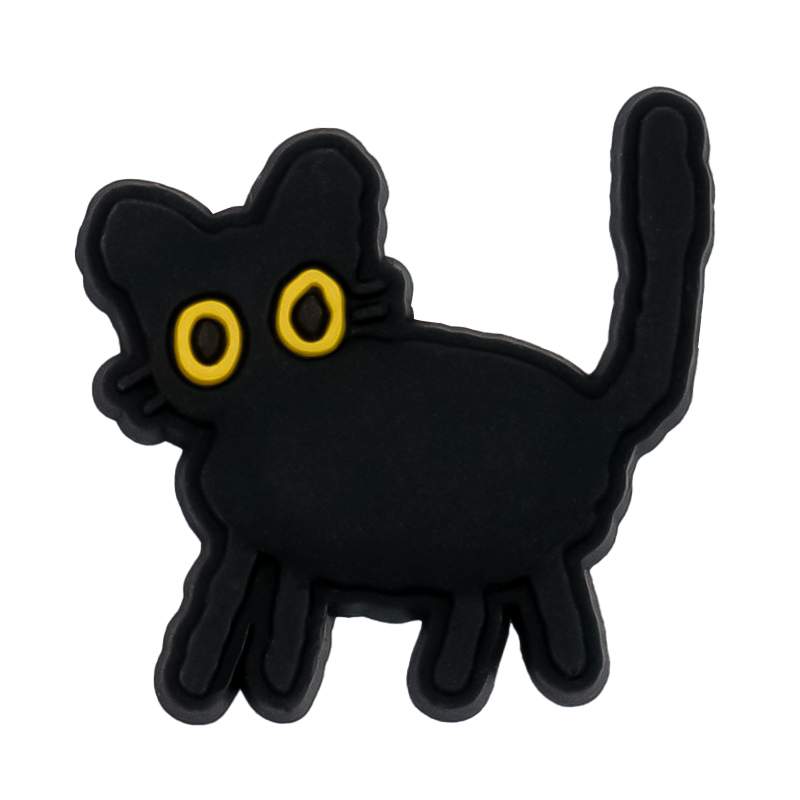 9Pcs Tblack Catr Croc Charms S - Croc Style Clog 评论和价格