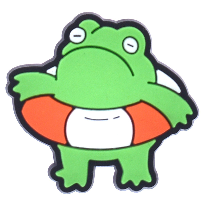 Hot Sale PVC Frog Shoe Charms  - Croc Style Clog 评论和价格