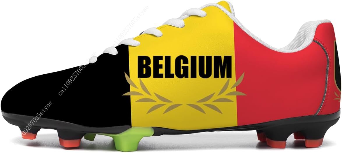 Belgium Flag Soccer Shoes Men  - Oxford Lace Up Women 评论和价格