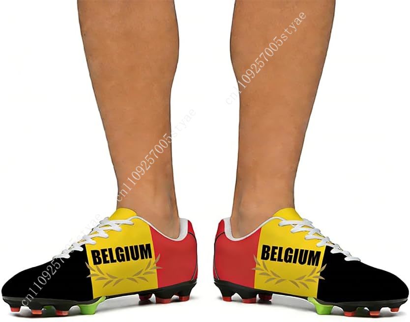 Belgium Flag Soccer Shoes Men  - Oxford Lace Up Women 评论和价格