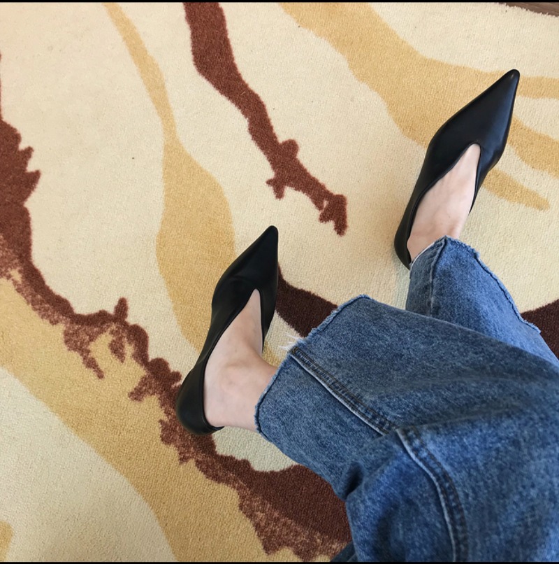 Trend Women Shoes Flats Sandal - Square Toe Mule 评论和价格